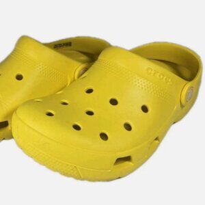 Yellow Crocs Size Men's 4, Women's 6 Shoes, Slip on Clogs